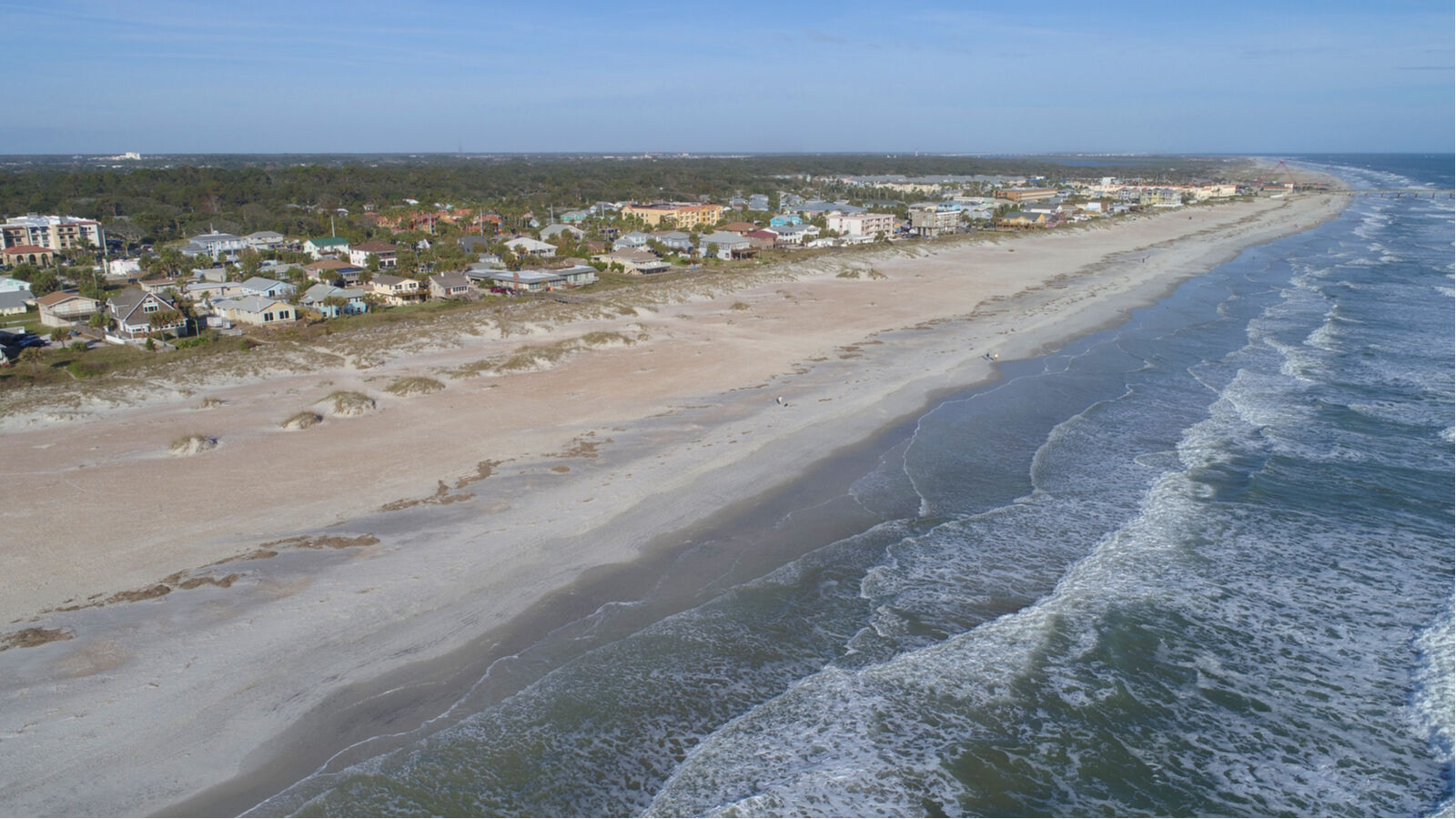 St. Augustine beach from the air