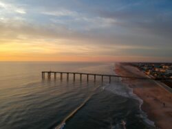 aerial view of beach