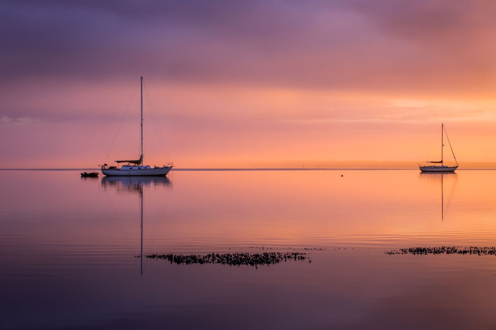 sailboats at sunset in St. Augustine 